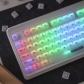 104+19 PC Frost Milk White Semitransparent Backlit Cool Keycaps Set Screen Printing for Cherry MX Mechanical Keyboard